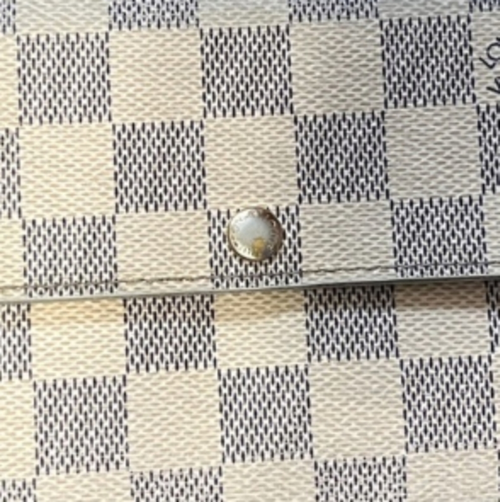 ▶ ®Louis Vuitton Damier Azur Sarah Continental Wallet WOC Pre-owned - Picture 5 of 16